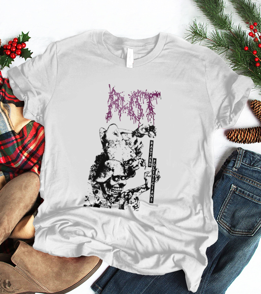 Rot Bastard Politicians Skeleton Clown Art Mockery T-Shirt