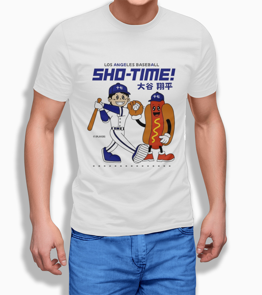 Los Angeles Baseball Shohei Ohtani Sho Time Animated Characters T-Shirt