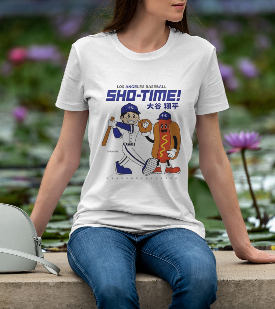 Los Angeles Baseball Shohei Ohtani Sho Time Animated Characters T-Shirt