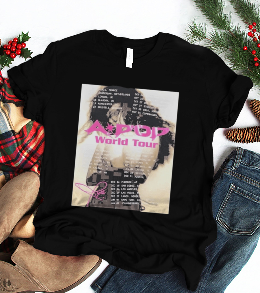 Tyla A Pop World Tour 2026 Paris Amsterdam London Dates And Signature T-Shirt