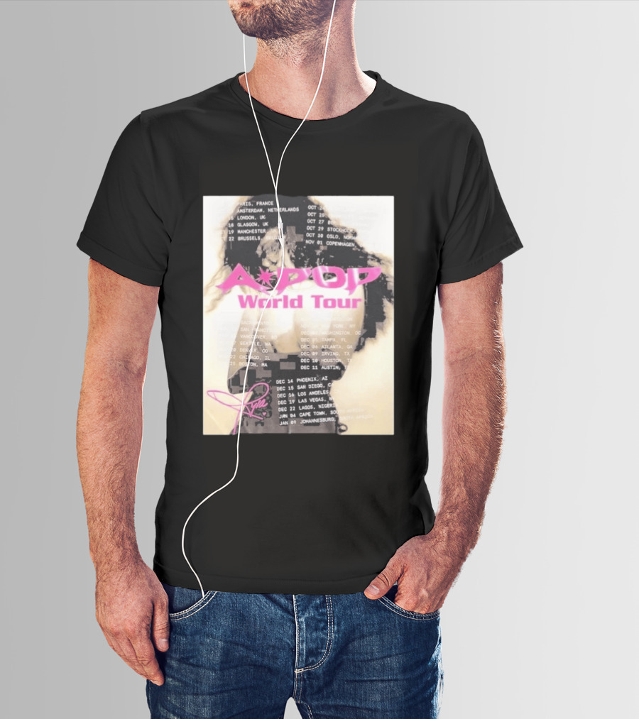 Tyla A Pop World Tour 2026 Paris Amsterdam London Dates And Signature T-Shirt