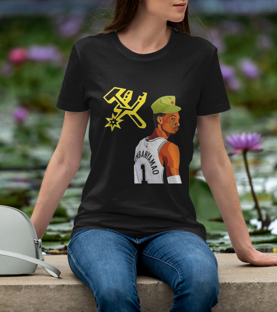 Victor Wembanyama Wemby Mao Communist Red Star Basketball Player Jersey T-Shirt