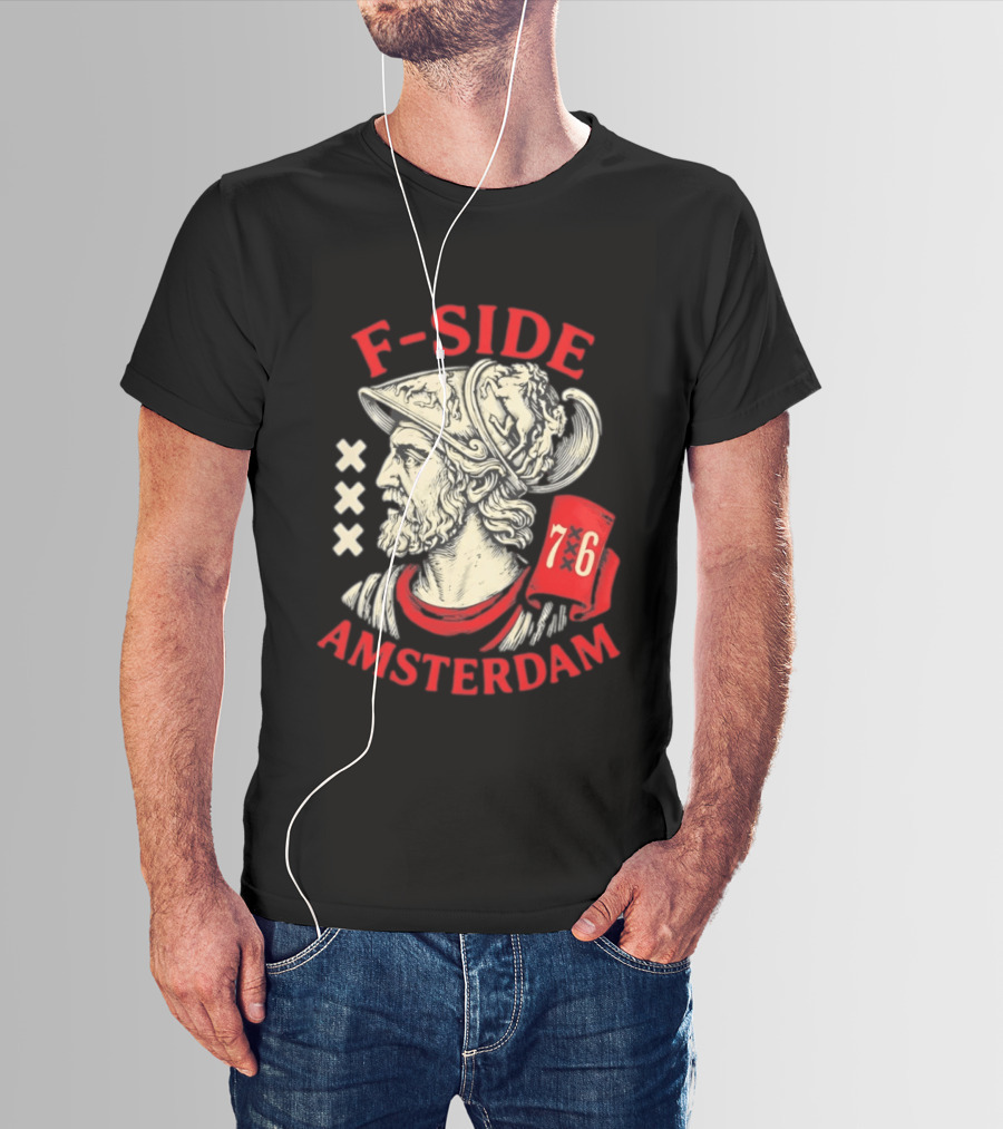 F Side Amsterdam Warrior Helmet 76 T-Shirt