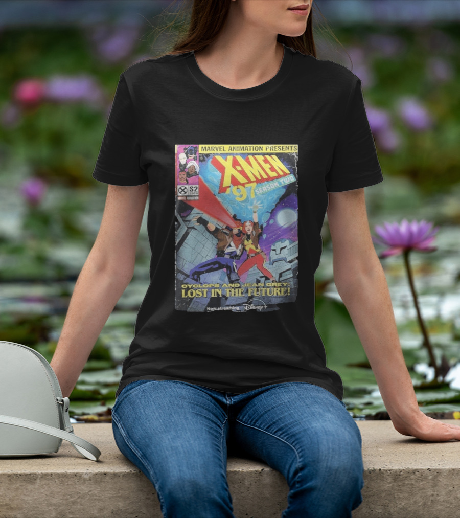 X Men 97 Season 2 Cyclops And Jean Grey Lost In The Future Time Travel Streaming On Disney Plus T-Shirt
