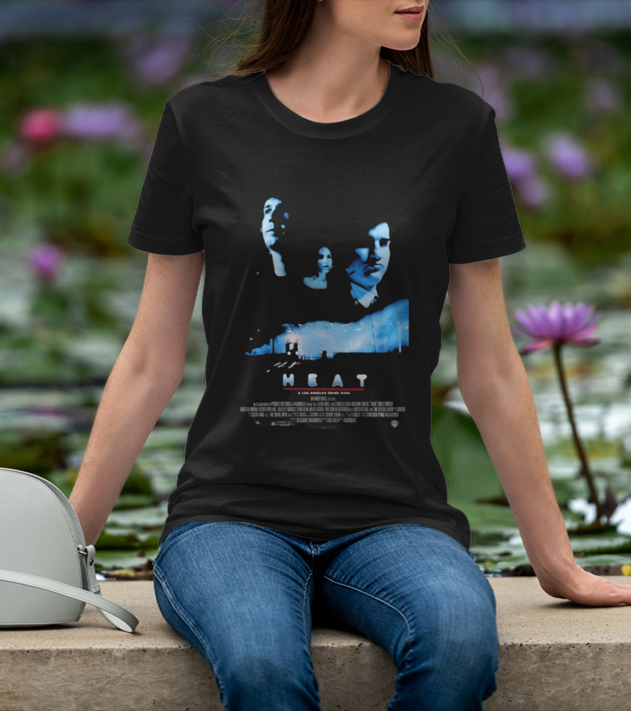 Heat A Los Angeles Crime Saga Luke Null Film Visages And Cityscape T-Shirt