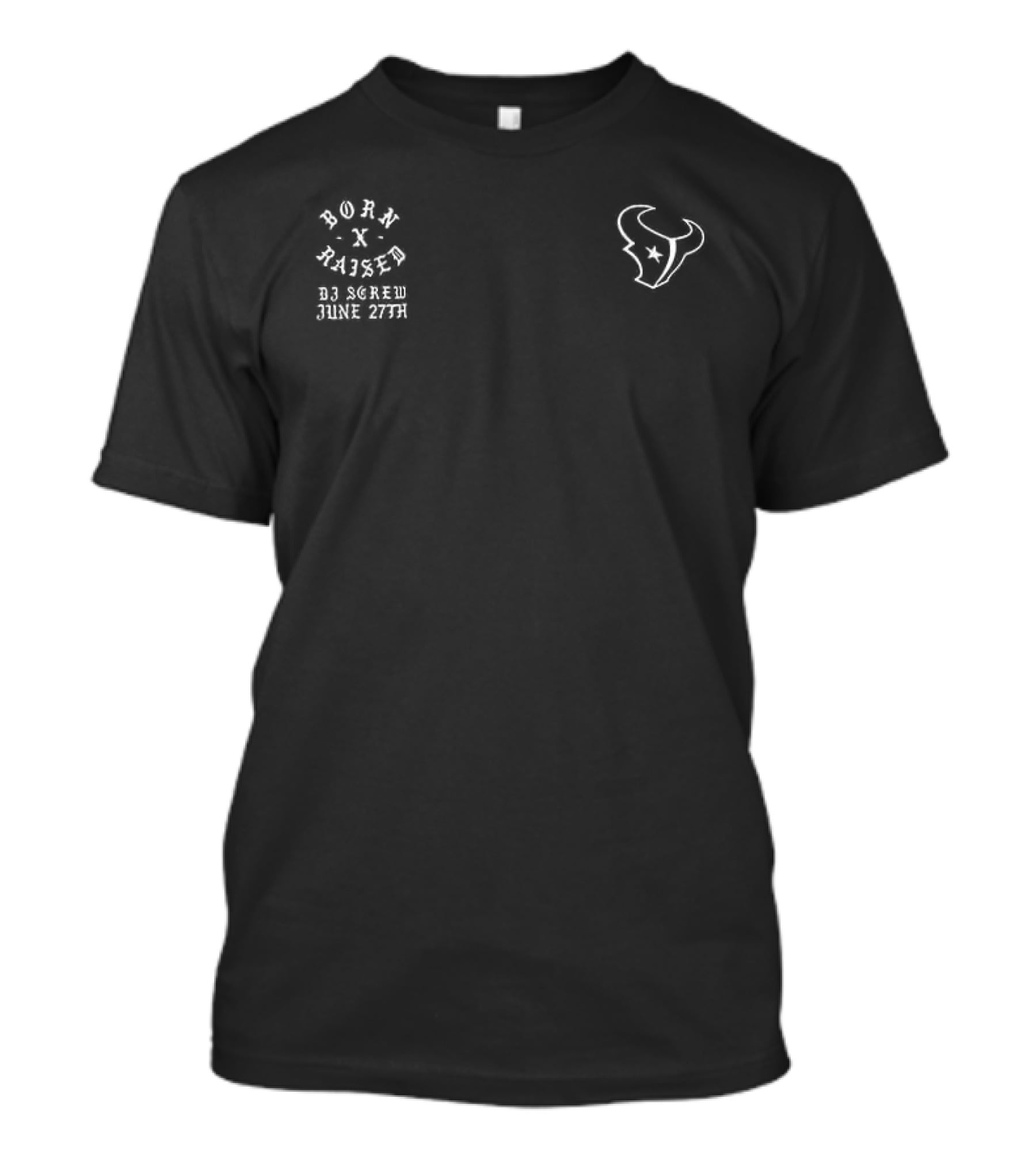 Houston Texans DJ Screw Collaboration 2026 Black Edition T-Shirt