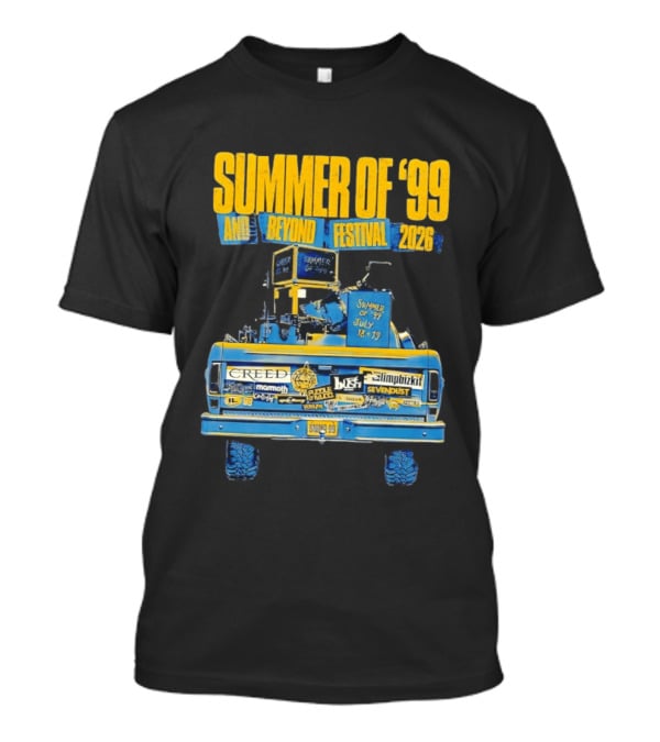 Summer Of '99 And Beyond Festival 2026 Creed Limp Bizkit Sevendust July 18 19 T-Shirt