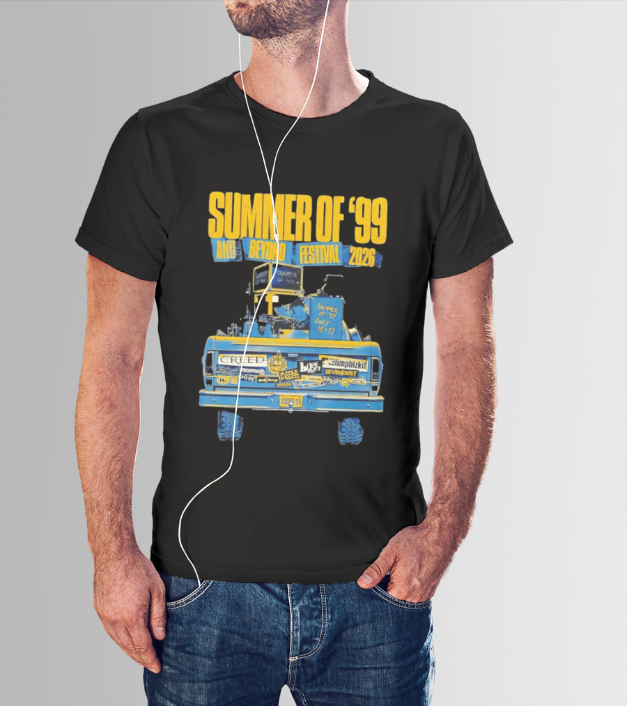 Summer Of '99 And Beyond Festival 2026 Creed Limp Bizkit Sevendust July 18 19 T-Shirt