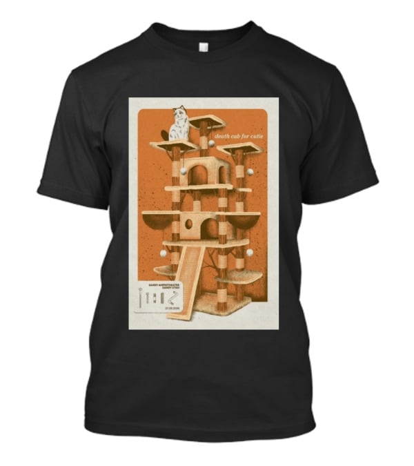 Death Cab For Cutie Sandy Amphitheater Sandy Utah July 29 2026 Cat Tree T-Shirt