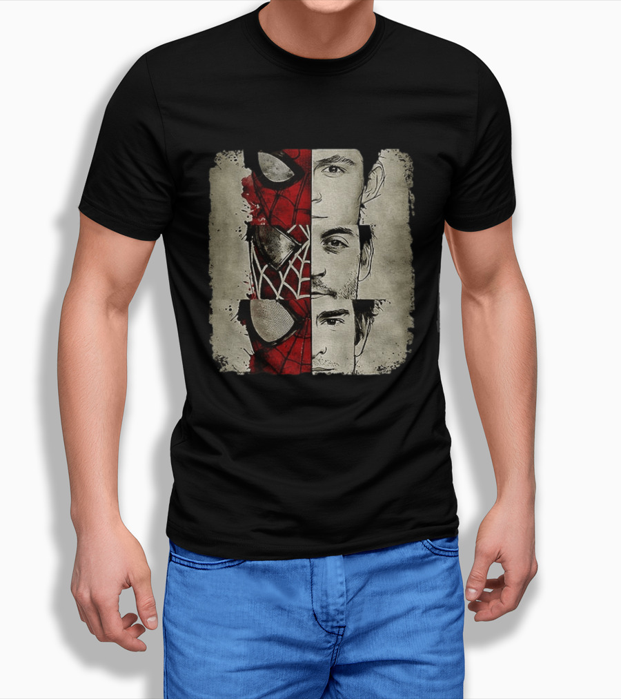 Marvel Avengers Spider Man No Way Home Three Peter Parker Faces Disneyland T-Shirt