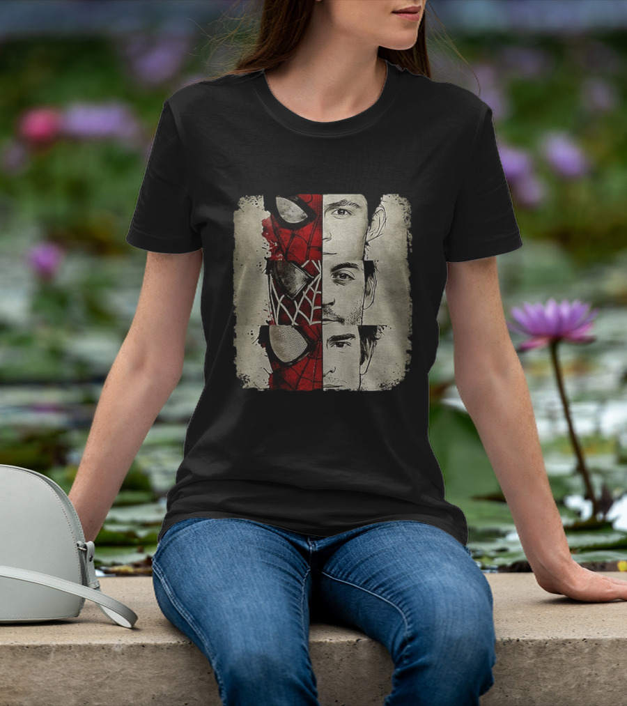 Marvel Avengers Spider Man No Way Home Three Peter Parker Faces Disneyland T-Shirt