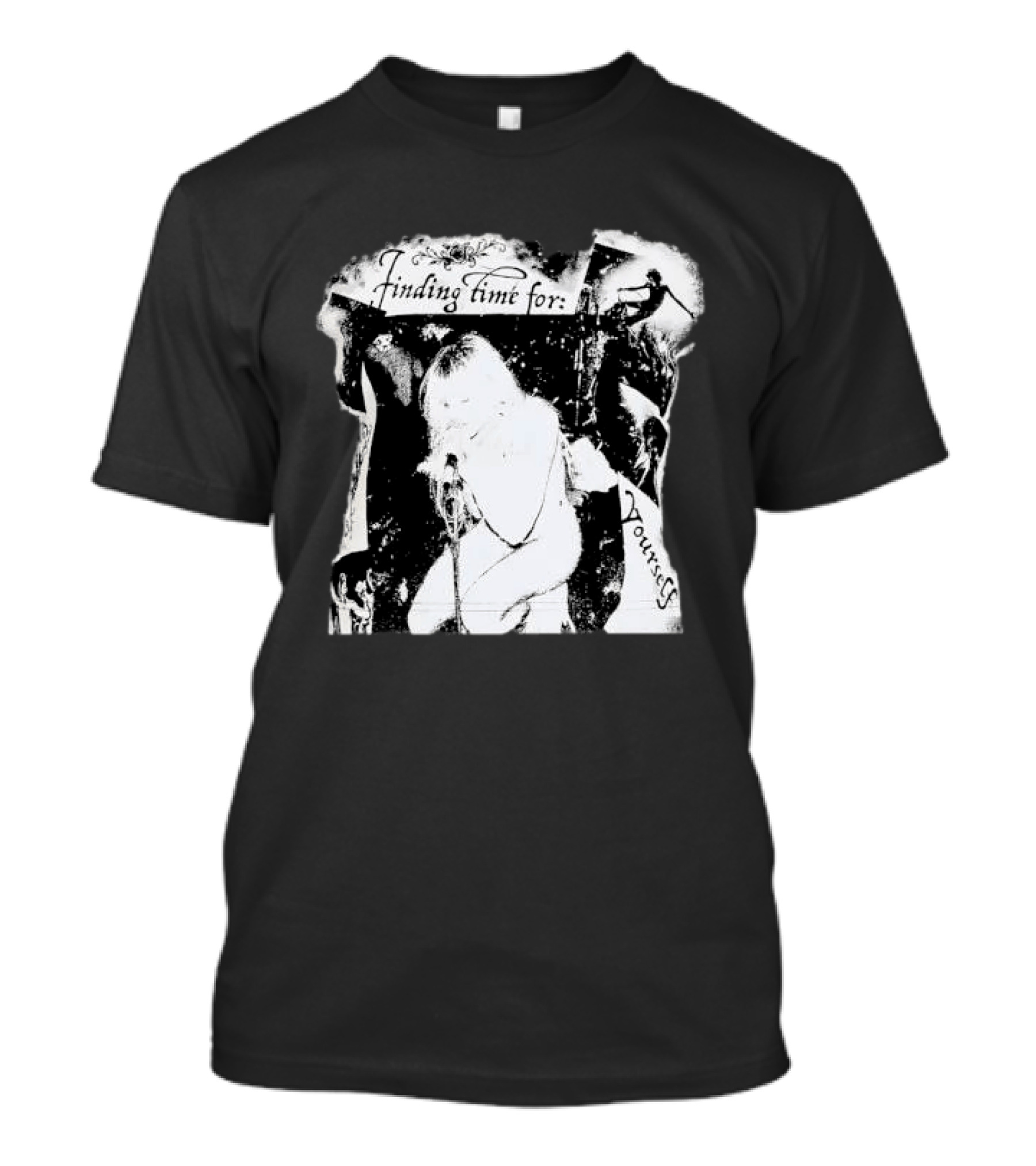 Finding Time For Yourself Singing Woman Retro Vibe T-Shirt
