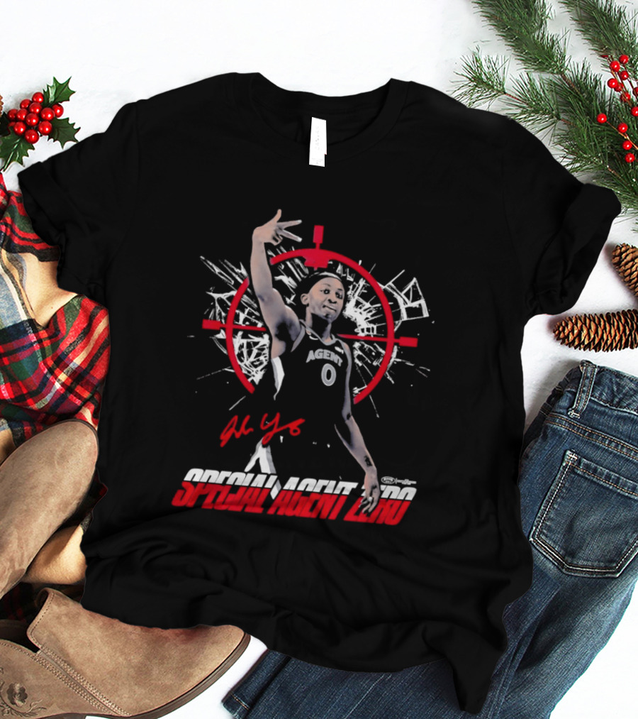 Jackie Young Special Agent Zero Las Vegas Aces Basketball T-Shirt