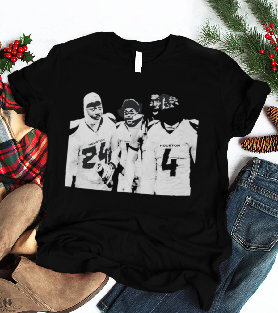 Houston Texans Jalen Pitre Calen Bullock Kamari Lassiter Derek Stingley Jr Signatures T-Shirt