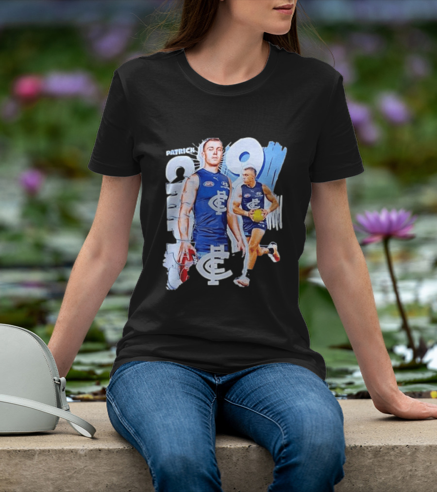 Patrick Cripps Carlton Blues AFL Star Number 9 T-Shirt