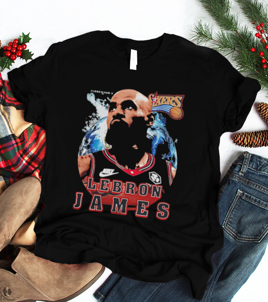 Philadelphia 76ers Nike LeBron James Mashup T-Shirt