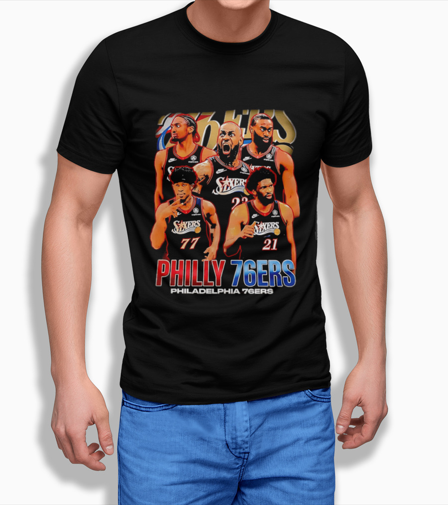 Philly 76Ers Philadelphia 76Ers Lebron James Basketball Team Players T-Shirt