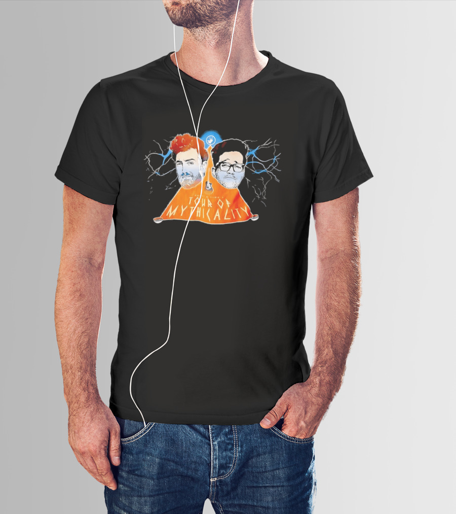 Rhett & Link Ear Biscuits Tour Of Mythicality Lightning T-Shirt