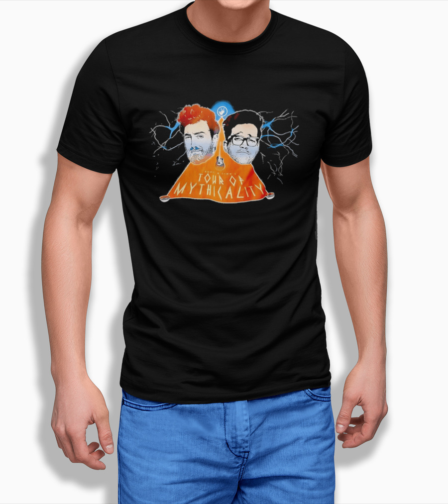 Rhett & Link Ear Biscuits Tour Of Mythicality Lightning T-Shirt