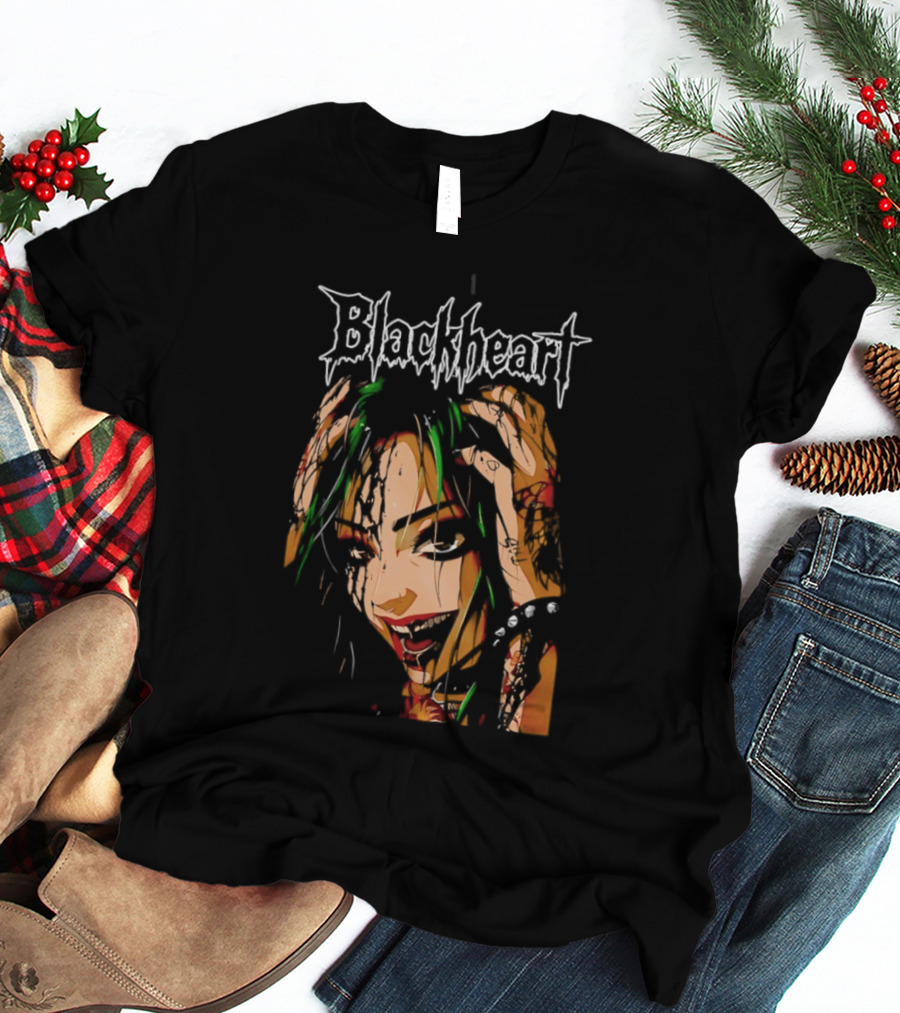Shotzi Blackheart Knows Blackheart Green Hair T-Shirt