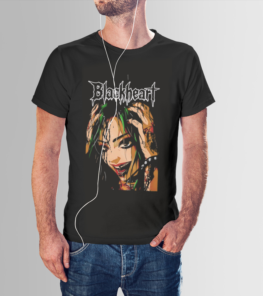 Shotzi Blackheart Knows Blackheart Green Hair T-Shirt