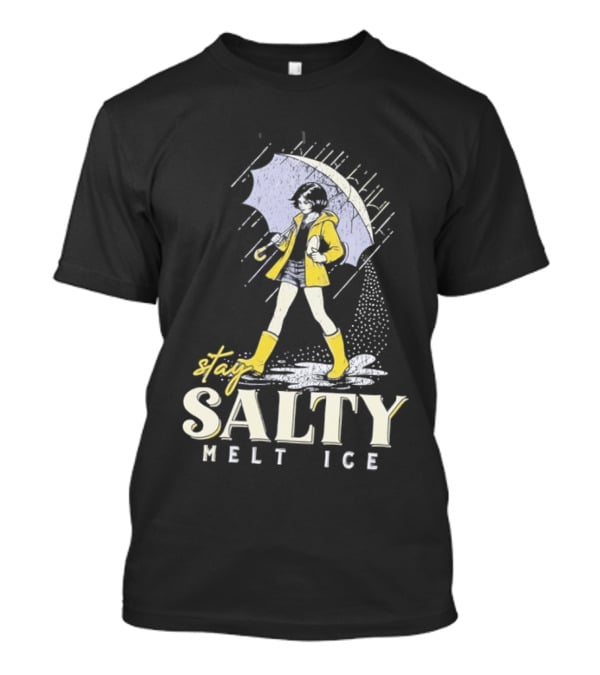 Stay Salty Melt Ice Retro Umbrella Girl Fashion T-Shirt
