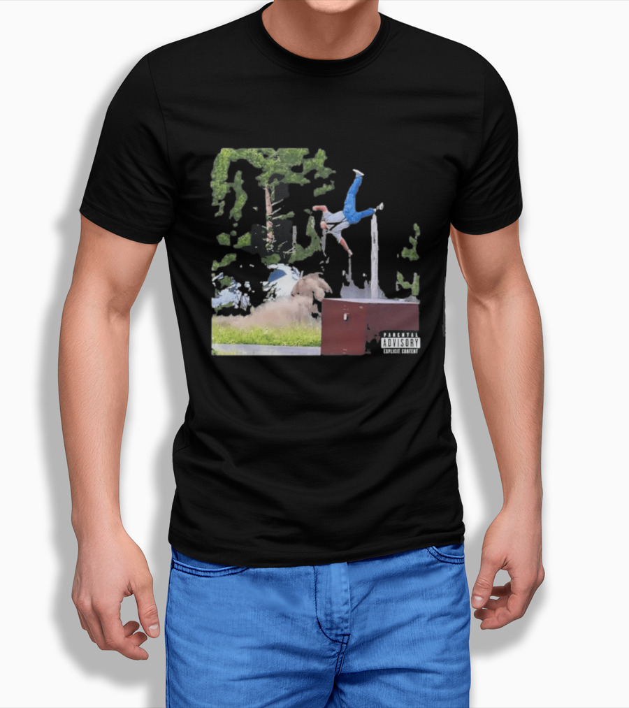 Yellowstone National Park Bison Encounter Scenic Humor Parental Advisory T-Shirt