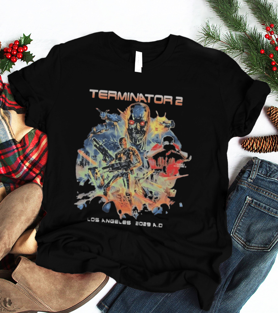 Terminator 2 Los Angeles 2029 A.D. Future War T-Shirt