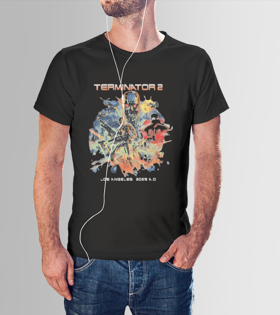 Terminator 2 Los Angeles 2029 A.D. Future War T-Shirt