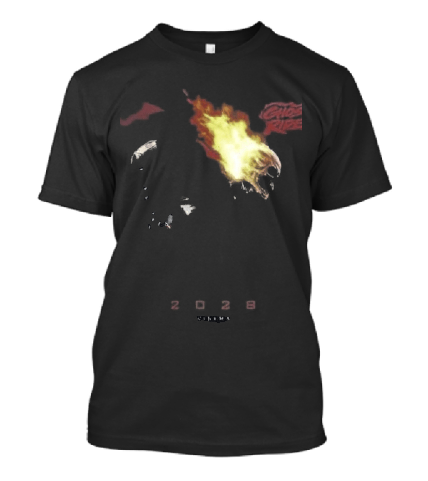 2028 Cinema The Batman Part II X Ghost Rider Fire T-Shirt