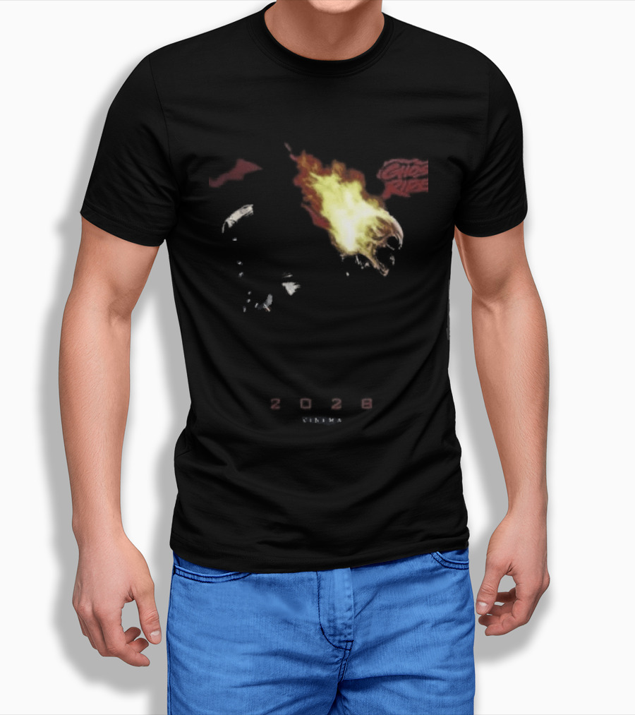 2028 Cinema The Batman Part II X Ghost Rider Fire T-Shirt