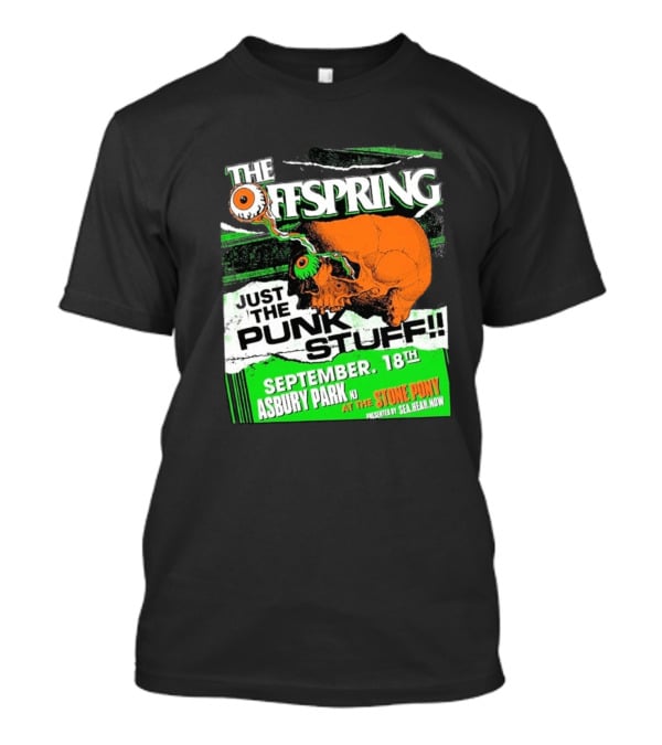 The Offspring Just The Punk Stuff Asbury Park NJ Stone Pony September 18th T-Shirt