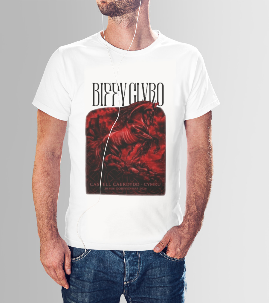Biffy Clyro Castell Caerdydd Cymru 30 Mis Gorffennaf 2026 T-Shirt
