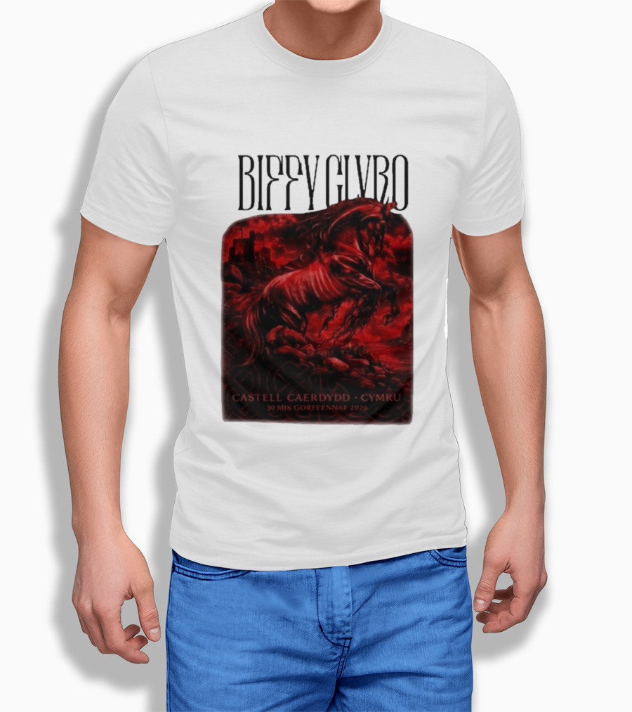 Biffy Clyro Castell Caerdydd Cymru 30 Mis Gorffennaf 2026 T-Shirt