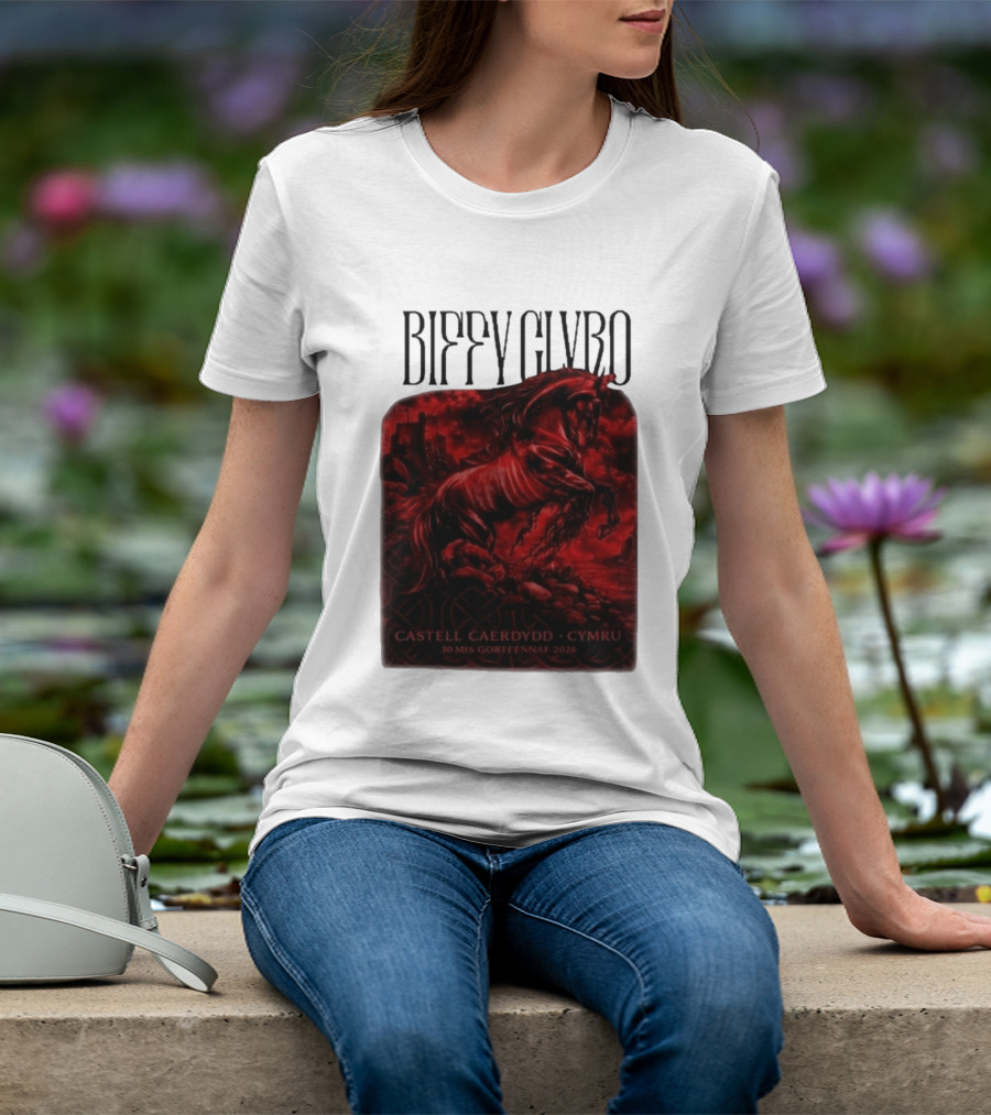Biffy Clyro Castell Caerdydd Cymru 30 Mis Gorffennaf 2026 T-Shirt