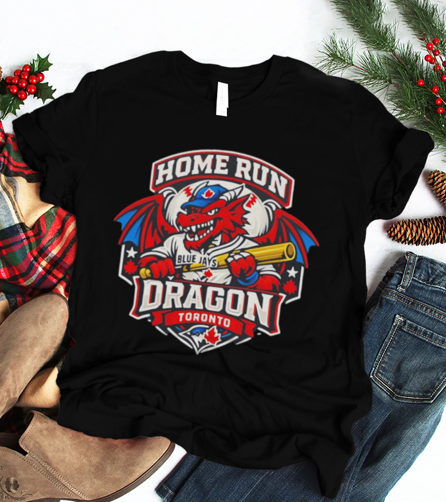 Toronto Blue Jays Home Run Dragon Toronto Royal Blue T-Shirt