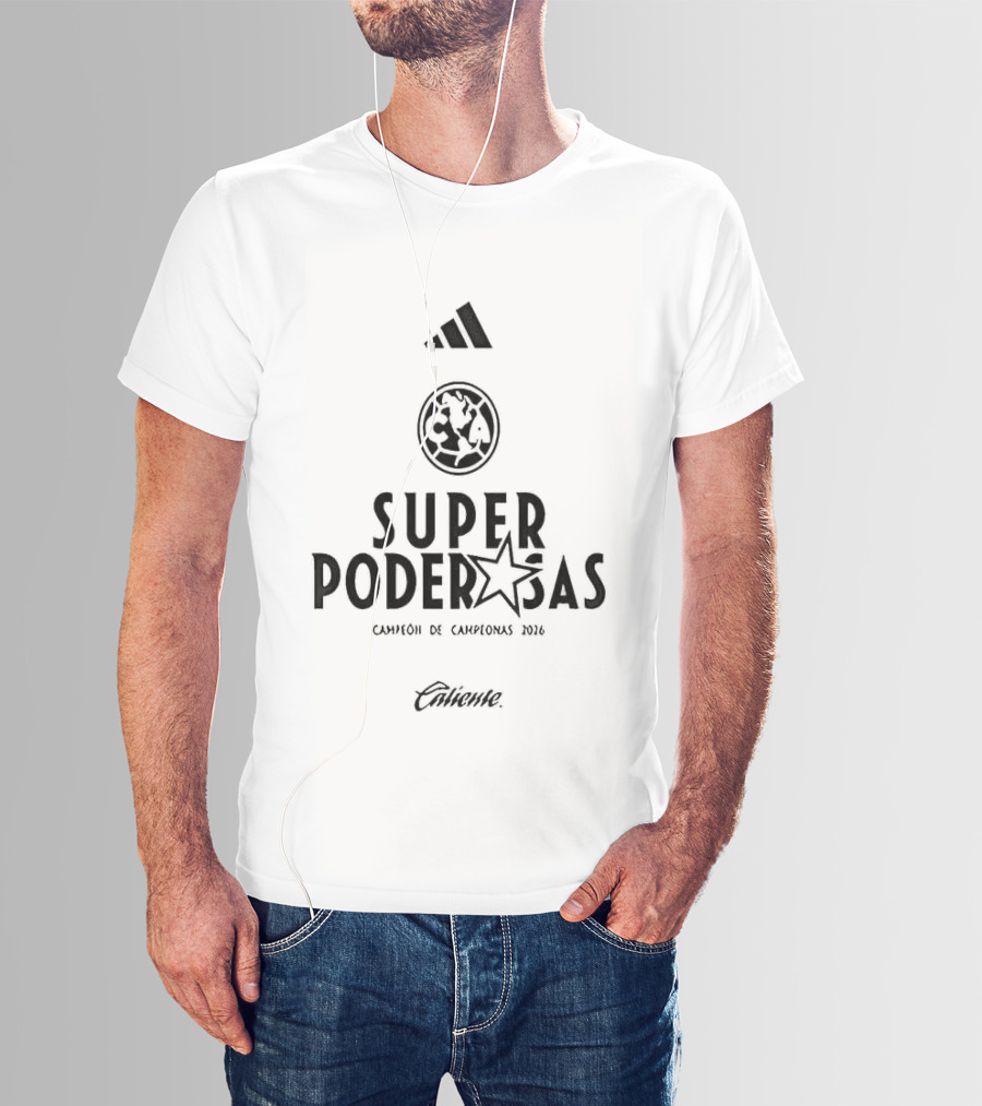 Adidas Club América Femenil Super Poderosas Campeón De Campeonas 2026 T-Shirt