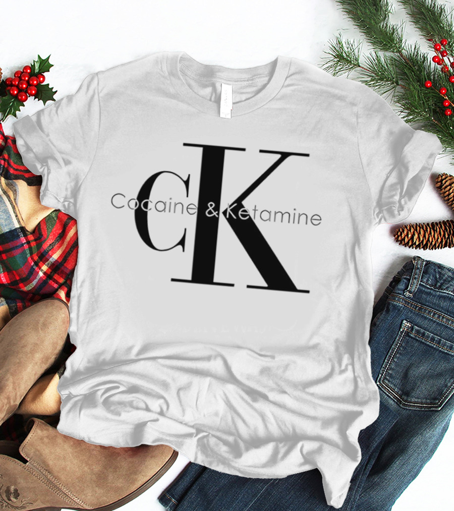 Cocaine & Ketamine CK Bold Black T-Shirt