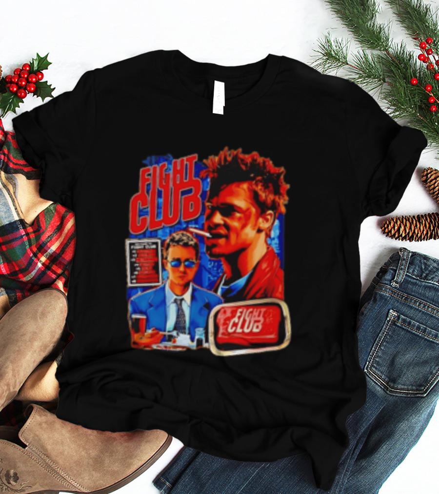 Tyler Durden The Narrator Fight Club Welcome To Fight Club Do Not Talk About T-Shirt