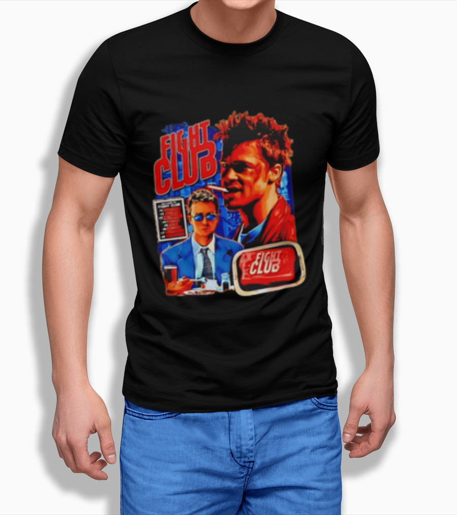 Tyler Durden The Narrator Fight Club Welcome To Fight Club Do Not Talk About T-Shirt