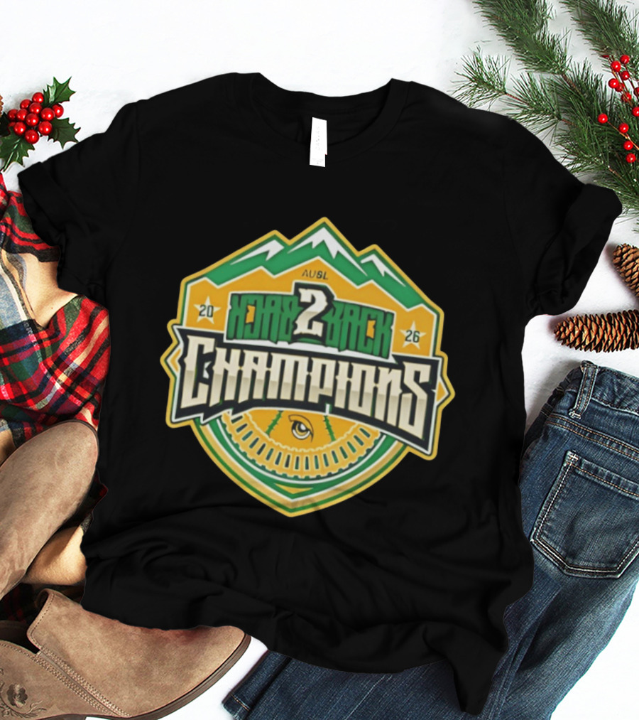 Utah Talons 2026 AUSBL Back 2 Back Champions T-Shirt