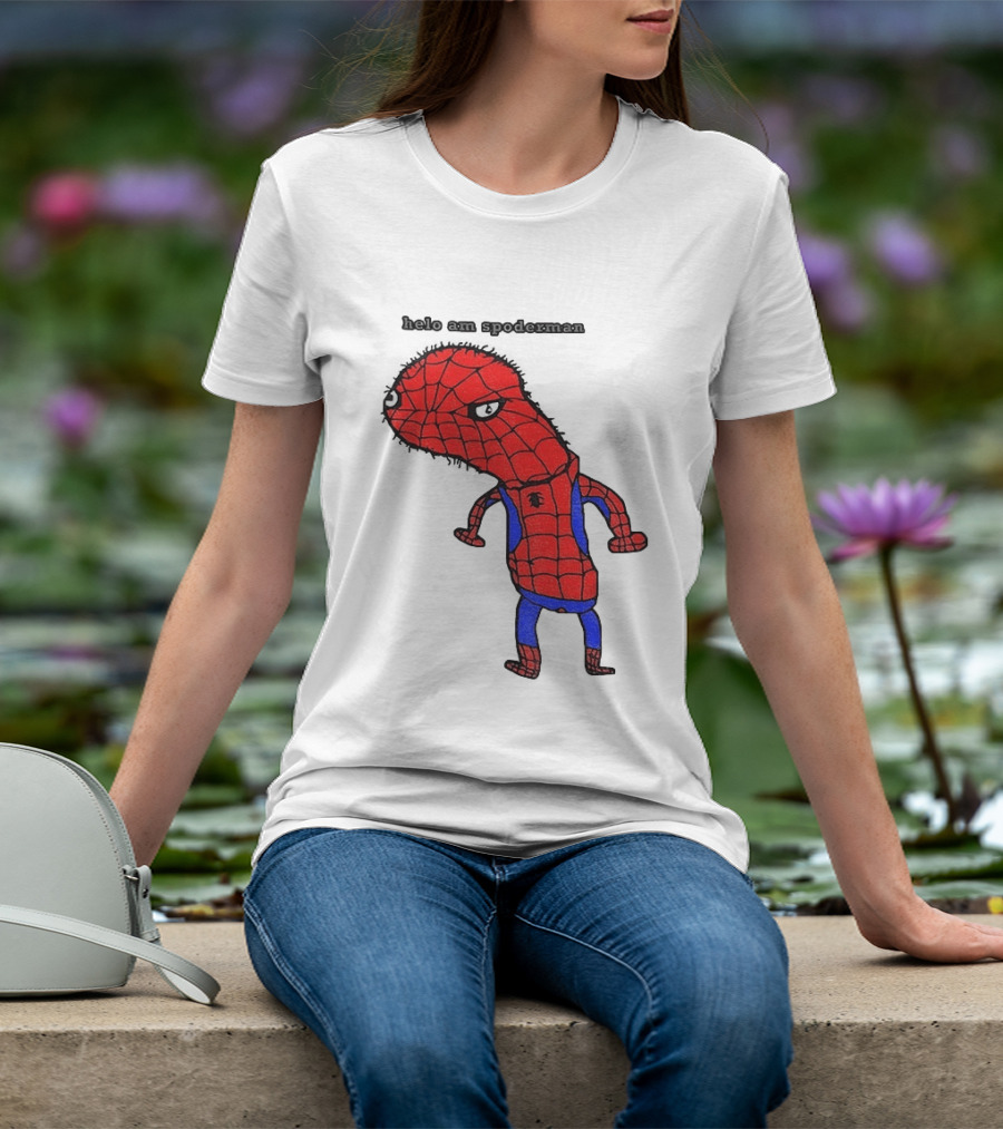 Helo Am Spoderman Spiderman Marvel Superhero Meme 2026 Comic Book T-Shirt