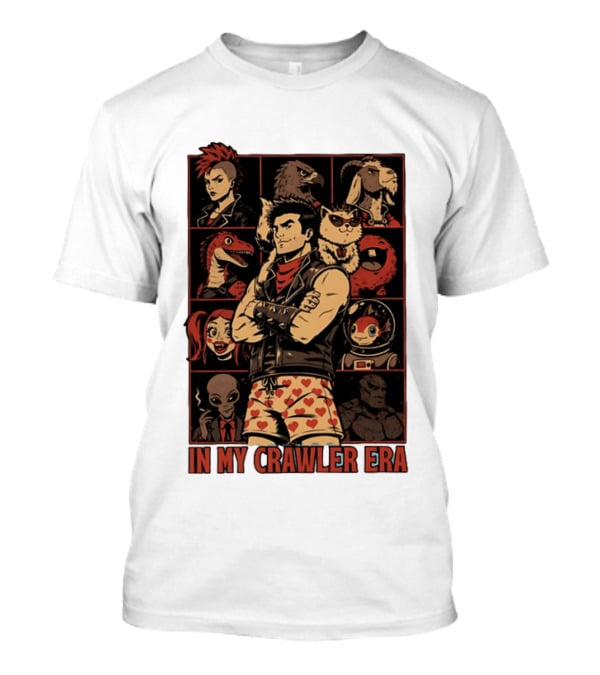 In My Crawler Era Retro Punk Characters And Animals T-Shirt