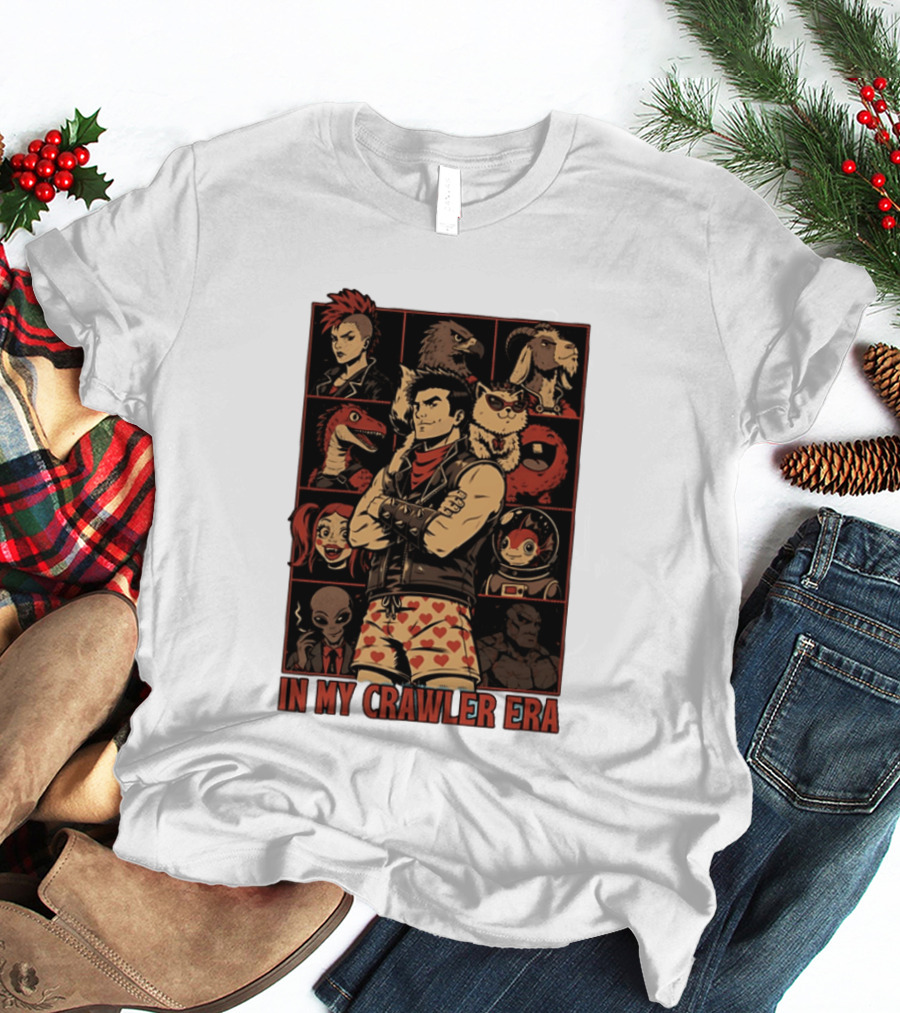 In My Crawler Era Retro Punk Characters And Animals T-Shirt