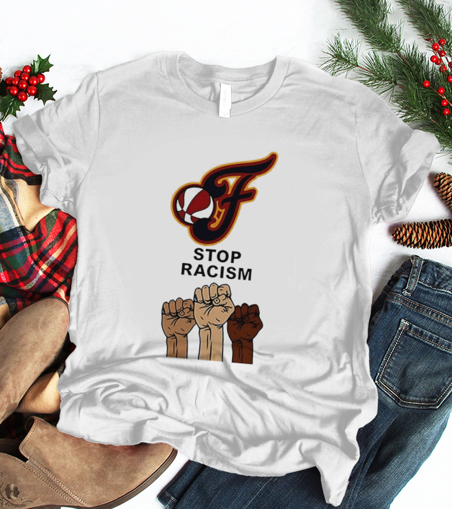 Indiana Fever Stop Racism 2026 Raised Fists T-Shirt