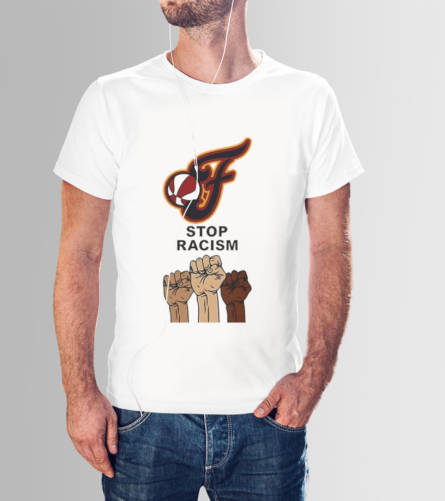 Indiana Fever Stop Racism 2026 Raised Fists T-Shirt