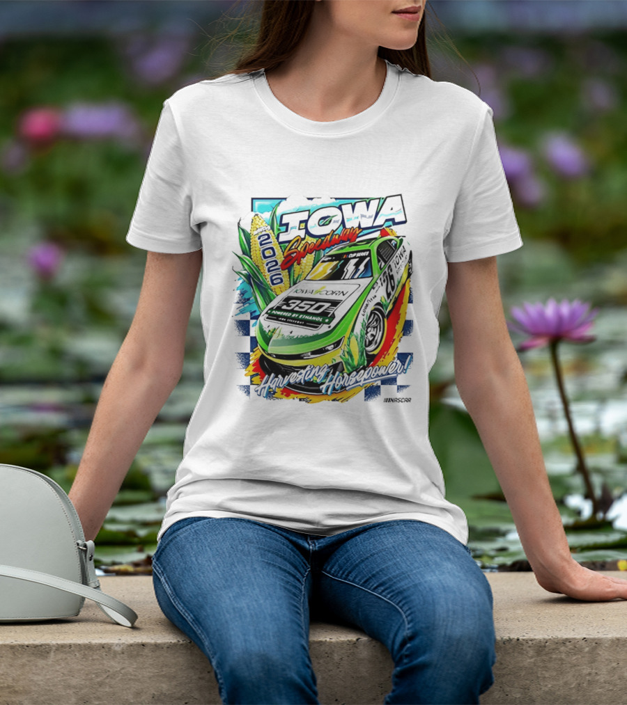 Iowa Speedway Harvesting Horsepower 2026 Iowa Corn 350 NASCAR T-Shirt
