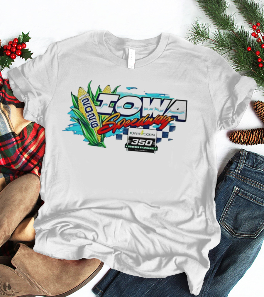 Iowa Speedway 2026 Iowa Corn 350 Powered By Ethanol Racing Event Corn Motif T-Shirt