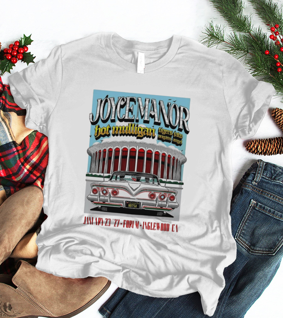 Joyce Manor Hot Mulligan Tigers Jaw Origami Angel Inglewood CA Jan 23 2027 Concert Event T-Shirt