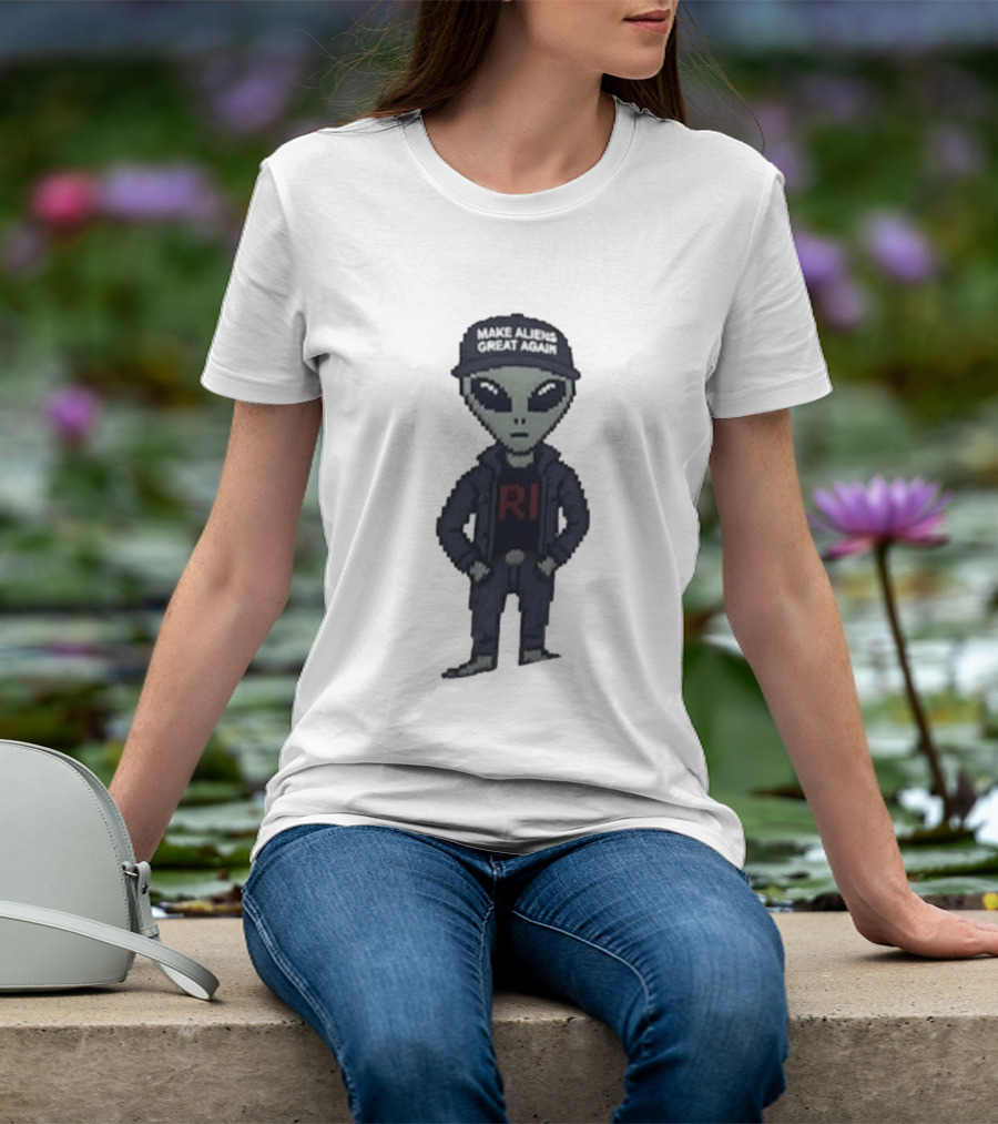Make Aliens Great Again RI Pixel T-Shirt